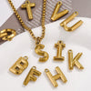 Jewelry Accessories Stainless Steel Pendant With 26 Letters Pattern And Electroplating Treatment