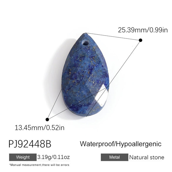 Jewelry Accessories Stainless Steel Perfume Bottle Dropshaped Cat's Eye Stone Electroplated Pendant Necklace