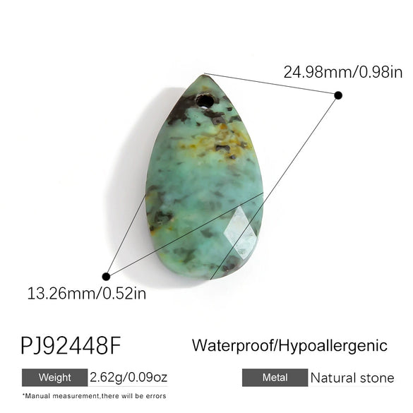 Jewelry Accessories Stainless Steel Perfume Bottle Dropshaped Cat's Eye Stone Electroplated Pendant Necklace