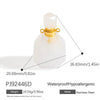 Jewelry Accessories Stainless Steel Perfume Bottle Dropshaped Cat's Eye Stone Electroplated Pendant Necklace