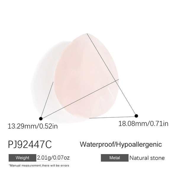 Jewelry Accessories Stainless Steel Perfume Bottle Dropshaped Cat's Eye Stone Electroplated Pendant Necklace