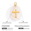Jewelry Accessories Stainless Steel Perfume Bottle Dropshaped Cat's Eye Stone Electroplated Pendant Necklace