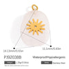Jewelry Accessories Stainless Steel Perfume Bottle Dropshaped Cat's Eye Stone Electroplated Pendant Necklace