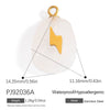 Jewelry Accessories Stainless Steel Perfume Bottle Dropshaped Cat's Eye Stone Electroplated Pendant Necklace