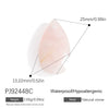 Jewelry Accessories Stainless Steel Perfume Bottle Dropshaped Cat's Eye Stone Electroplated Pendant Necklace