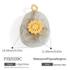 Jewelry Accessories Stainless Steel Perfume Bottle Dropshaped Cat's Eye Stone Electroplated Pendant Necklace