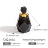 Jewelry Accessories Stainless Steel Perfume Bottle Dropshaped Cat's Eye Stone Electroplated Pendant Necklace