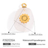 Jewelry Accessories Stainless Steel Perfume Bottle Dropshaped Cat's Eye Stone Electroplated Pendant Necklace