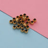 Jewelry Accessories Stainless Steel Polished Round Hollow Beads Electroplated