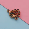 Jewelry Accessories Stainless Steel Polished Round Hollow Beads Electroplated