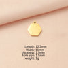 Jewelry Accessories Stainless Steel Polygon Pendant Electroplating Fashion Geometric