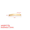 Jewelry Accessories Stainless Steel Rectangular Double Hole Pendant Connector With Mirror Finish Polishing