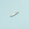 Jewelry Accessories Stainless Steel Rectangular Double Hole Pendant Connector With Mirror Finish Polishing