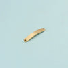 Jewelry Accessories Stainless Steel Rectangular Double Hole Pendant Connector With Mirror Finish Polishing