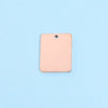 Jewelry Accessories Stainless Steel Rectangular Square Pendant Mirror Polished