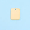 Jewelry Accessories Stainless Steel Rectangular Square Pendant Mirror Polished
