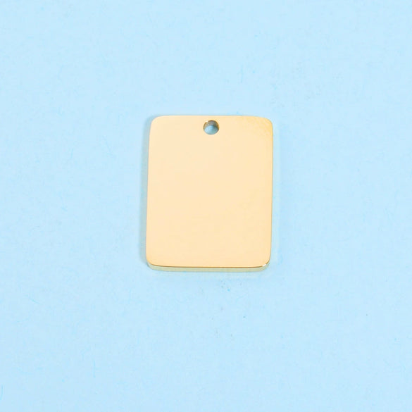 Jewelry Accessories Stainless Steel Rectangular Square Pendant Mirror Polished
