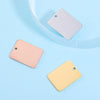 Jewelry Accessories Stainless Steel Rectangular Square Pendant Mirror Polished