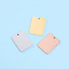 Jewelry Accessories Stainless Steel Rectangular Square Pendant Mirror Polished