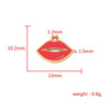 Jewelry Accessories Stainless Steel Red Lips Single Hole Hollow Pendant Fine Polishing Fashion