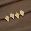 Jewelry Accessories Stainless Steel Retro Hydraulic Geometric Rhombus Pendant Bracelet Necklace