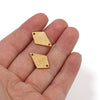 Jewelry Accessories Stainless Steel Retro Hydraulic Geometric Rhombus Pendant Bracelet Necklace