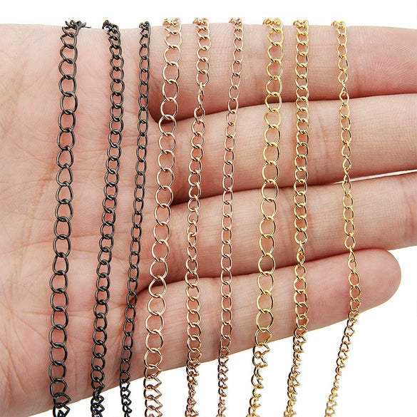 Jewelry Accessories Stainless Steel Rose Gold Electroplated Extension Chain And Tail Chain For Necklace And Bracelet