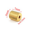 Jewelry Accessories Stainless Steel Round Bead Electroplated Drilling Bead Bracelet