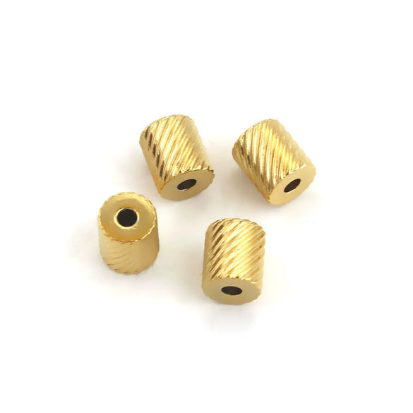 Jewelry Accessories Stainless Steel Round Bead Electroplated Drilling Bead Bracelet