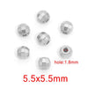 Jewelry Accessories Stainless Steel Round Beads Titanium Steel Arc Beads Vacuum Gold Plated