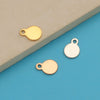 Jewelry Accessories Stainless Steel Round Creative Diy Pendant Fully Polished Electroplated
