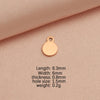 Jewelry Accessories Stainless Steel Round Creative Diy Pendant Fully Polished Electroplated