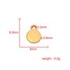 Jewelry Accessories Stainless Steel Round Creative Diy Pendant Fully Polished Electroplated