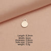 Jewelry Accessories Stainless Steel Round Creative Diy Pendant Fully Polished Electroplated