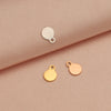 Jewelry Accessories Stainless Steel Round Creative Diy Pendant Fully Polished Electroplated