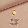 Jewelry Accessories Stainless Steel Round Creative Diy Pendant Fully Polished Electroplated