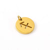 Jewelry Accessories Stainless Steel Round Cut Out Constellation Pendant For Diy Necklace Bracelet Electroplating