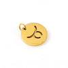 Jewelry Accessories Stainless Steel Round Cut Out Constellation Pendant For Diy Necklace Bracelet Electroplating