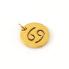 Jewelry Accessories Stainless Steel Round Cut Out Constellation Pendant For Diy Necklace Bracelet Electroplating