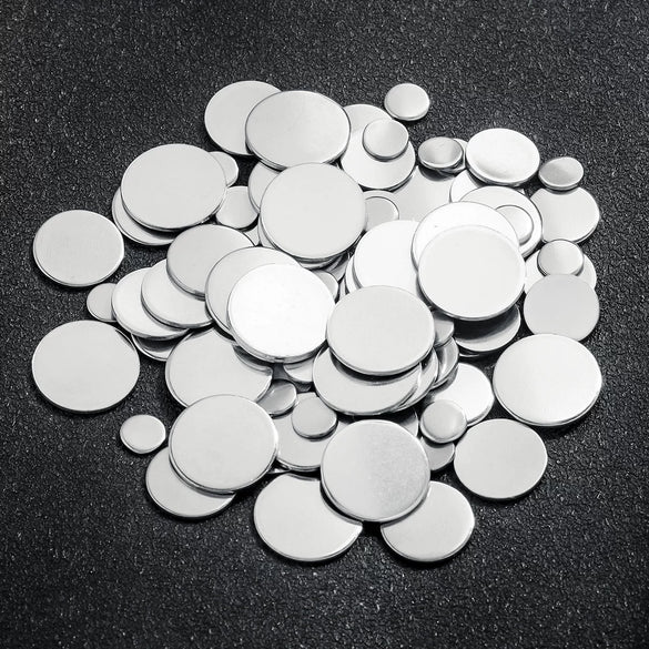 Jewelry Accessories Stainless Steel Round Disc Carved Tail Plate Pendant With Totem Pattern And Welding Production