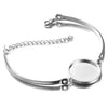 Jewelry Accessories Stainless Steel Round Diy Bracelet With Polishing Process