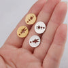 Jewelry Accessories Stainless Steel Round Hollow Humanshaped Fine Polishing Glossy Pendant For Boys And Girls