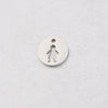 Jewelry Accessories Stainless Steel Round Hollow Humanshaped Fine Polishing Glossy Pendant For Boys And Girls