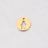 Jewelry Accessories Stainless Steel Round Hollow Humanshaped Fine Polishing Glossy Pendant For Boys And Girls