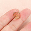 Jewelry Accessories Stainless Steel Round Mustard Seed Pendant Rose Gold Electroplated Necklace Bracelet