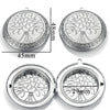 Jewelry Accessories Stainless Steel Round Photo Box Pendant Vintage Embossed Pattern 18K Electroplated