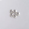 Jewelry Accessories Stainless Steel Rubber Ring Positioning Beads Smooth Geometric Electroplated Bracelet Diy