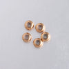 Jewelry Accessories Stainless Steel Rubber Ring Positioning Beads Smooth Geometric Electroplated Bracelet Diy