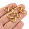 Jewelry Accessories Stainless Steel S Shaped Connecting Buckle For Bracelet Necklace Vacuum Plated Electroplated