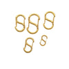 Jewelry Accessories Stainless Steel S Shaped Connecting Buckle For Bracelet Necklace Vacuum Plated Electroplated
